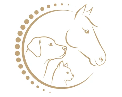 Logo der Tiertherapie Nordheide: Hund, Katze und Pferd